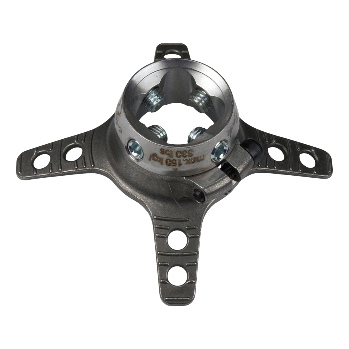 Rotatable 4 prong Adapter w/adj screws